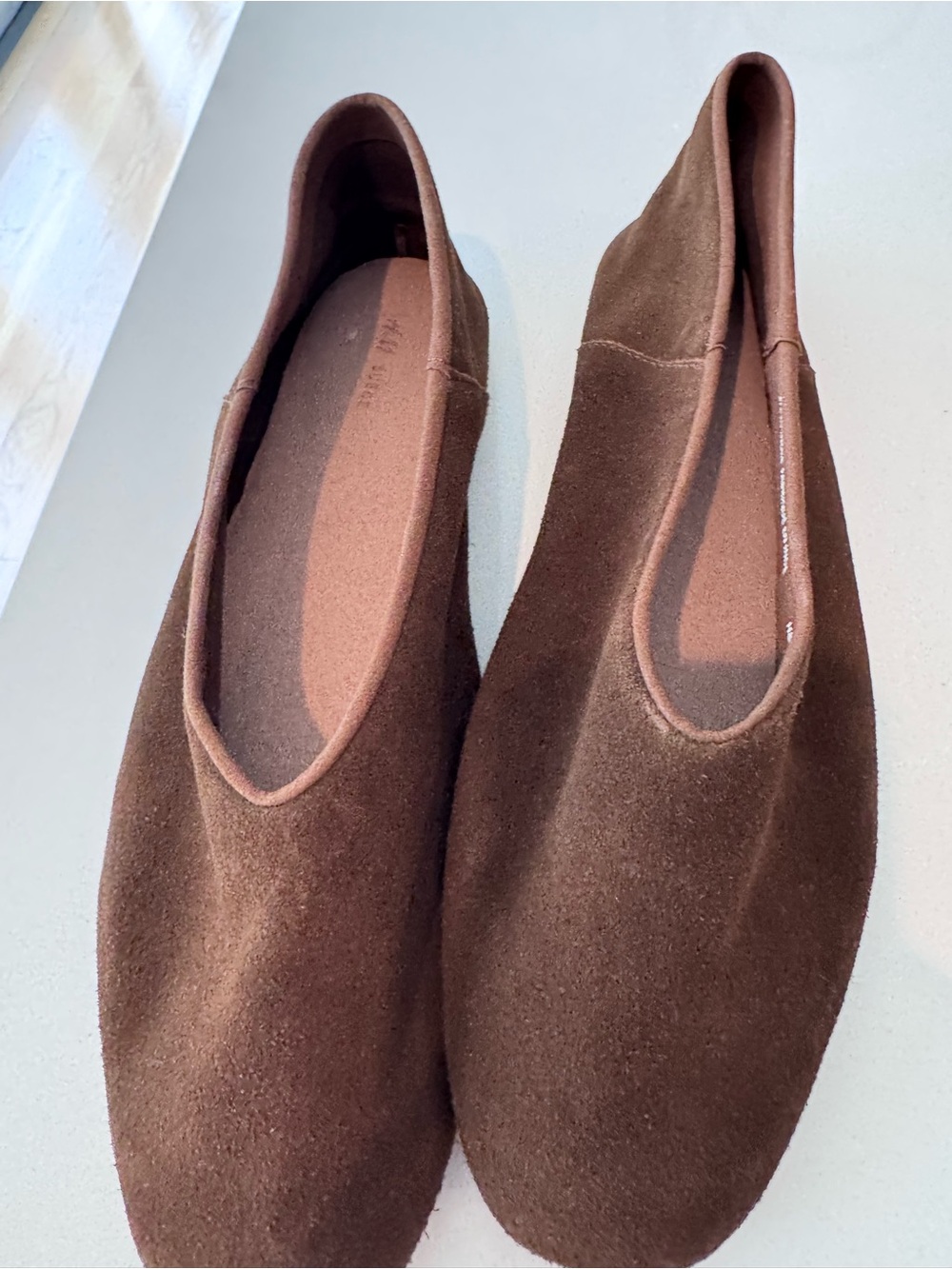 HM new this season brown suede high vamp flats 40